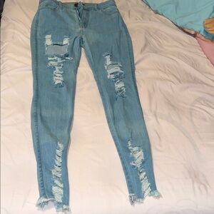 Fashion nova distressed jeans